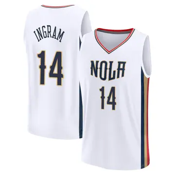 New Orleans Pelicans Brandon Ingram 2021/22 Replica City Edition Jersey - Men's Fast Break White