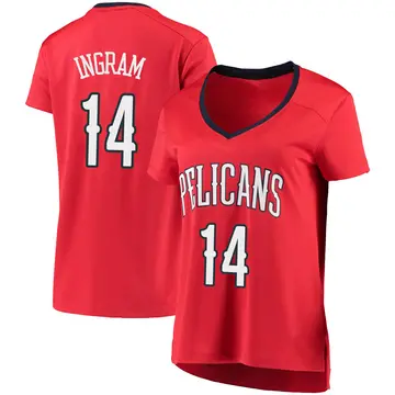New Orleans Pelicans Brandon Ingram Jersey - Statement Edition - Women's Fast Break Red
