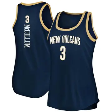 New Orleans Pelicans CJ McCollum 2019/20 Tank Jersey - Icon Edition - Women's Fast Break Navy