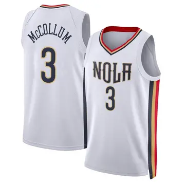 New Orleans Pelicans CJ McCollum 2021/22 City Edition Jersey - Men's Swingman White