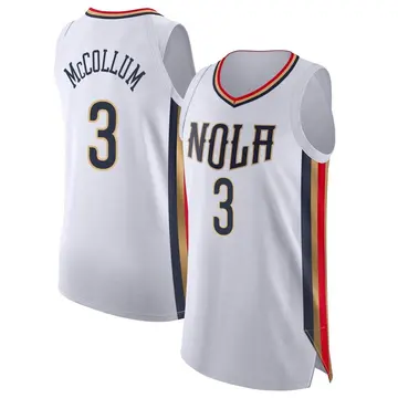 New Orleans Pelicans CJ McCollum 2021/22 City Edition Jersey - Youth Authentic White