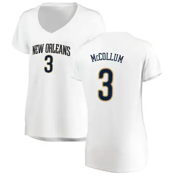 New Orleans Pelicans CJ McCollum Jersey - Association Edition - Women's Fast Break White