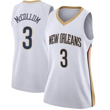 New Orleans Pelicans CJ McCollum Jersey - Association Edition - Women's Swingman White