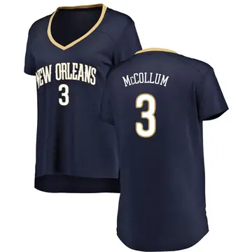 New Orleans Pelicans CJ McCollum Jersey - Icon Edition - Women's Fast Break Navy