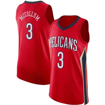 New Orleans Pelicans CJ McCollum Jersey - Statement Edition - Men's Authentic Red