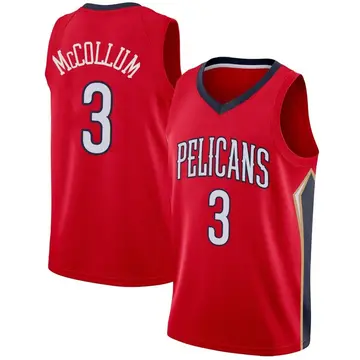 New Orleans Pelicans CJ McCollum Jersey - Statement Edition - Men's Swingman Red