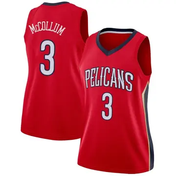 New Orleans Pelicans CJ McCollum Jersey - Statement Edition - Women's Swingman Red