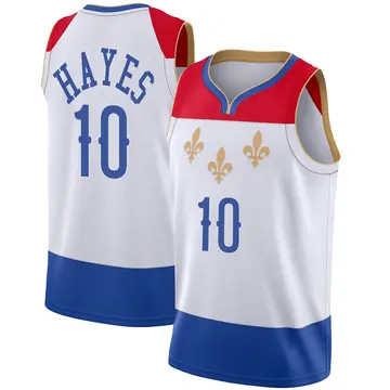 New Orleans Pelicans Jaxson Hayes 2020/21 Jersey - City Edition - Youth Swingman White