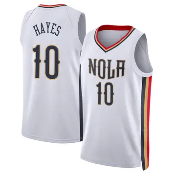 New Orleans Pelicans Jaxson Hayes 2021/22 City Edition Jersey - Youth Swingman White