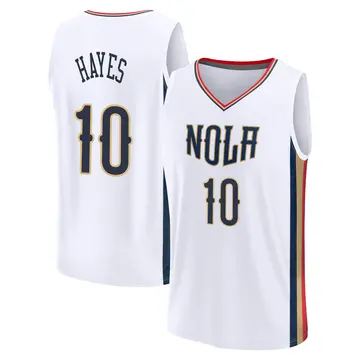 New Orleans Pelicans Jaxson Hayes 2021/22 Replica City Edition Jersey - Youth Fast Break White