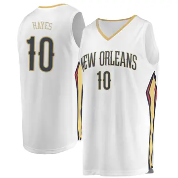 New Orleans Pelicans Jaxson Hayes Jersey - Association Edition - Youth Fast Break White