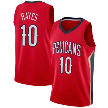 New Orleans Pelicans Jaxson Hayes Jersey - Statement Edition - Men's Swingman Red