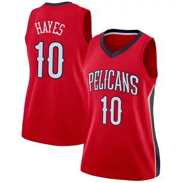 New Orleans Pelicans Jaxson Hayes Jersey - Statement Edition - Women's Swingman Red