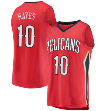 New Orleans Pelicans Jaxson Hayes Jersey - Statement Edition - Youth Fast Break Red