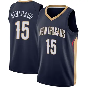 New Orleans Pelicans Jose Alvarado Jersey - Icon Edition - Youth Swingman Navy