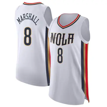 New Orleans Pelicans Naji Marshall 2021/22 City Edition Jersey - Men's Authentic White