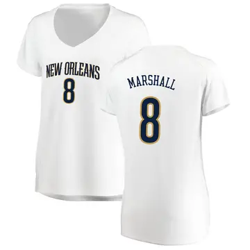 New Orleans Pelicans Naji Marshall Jersey - Association Edition - Women's Fast Break White