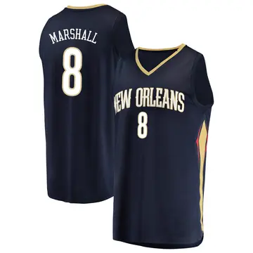 New Orleans Pelicans Naji Marshall Jersey - Icon Edition - Men's Fast Break Navy