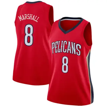 New Orleans Pelicans Naji Marshall Jersey - Statement Edition - Women's Swingman Red