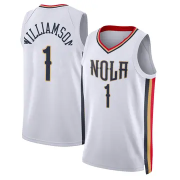 New Orleans Pelicans Zion Williamson 2021/22 City Edition Jersey - Youth Swingman White