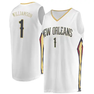 New Orleans Pelicans Zion Williamson Jersey - Association Edition - Youth Fast Break White