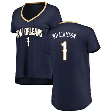 New Orleans Pelicans Zion Williamson Jersey - Icon Edition - Women's Fast Break Navy