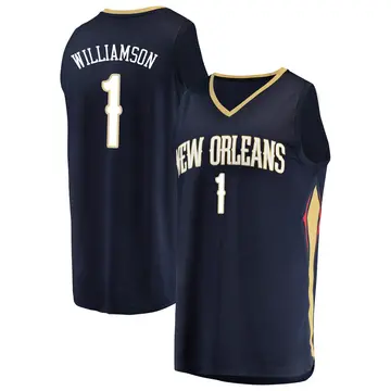 New Orleans Pelicans Zion Williamson Jersey - Icon Edition - Youth Fast Break Navy