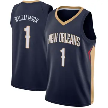 New Orleans Pelicans Zion Williamson Jersey - Icon Edition - Youth Swingman Navy
