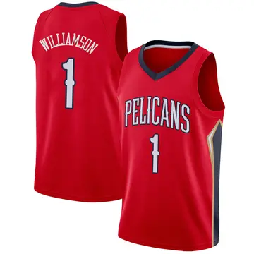 New Orleans Pelicans Zion Williamson Jersey - Statement Edition - Men's Swingman Red