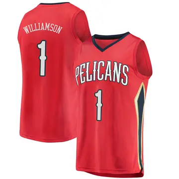 New Orleans Pelicans Zion Williamson Jersey - Statement Edition - Youth Fast Break Red